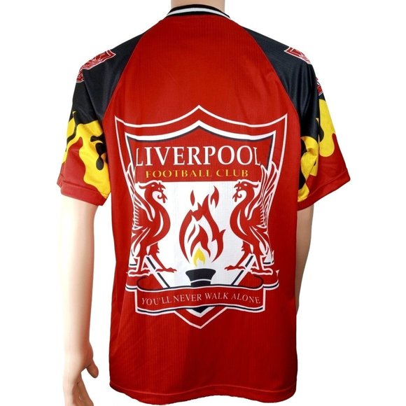 Vintage Liverpool LFC Football Club Jersey Satin Official England Soccer Enfield - Picture 2 of 12